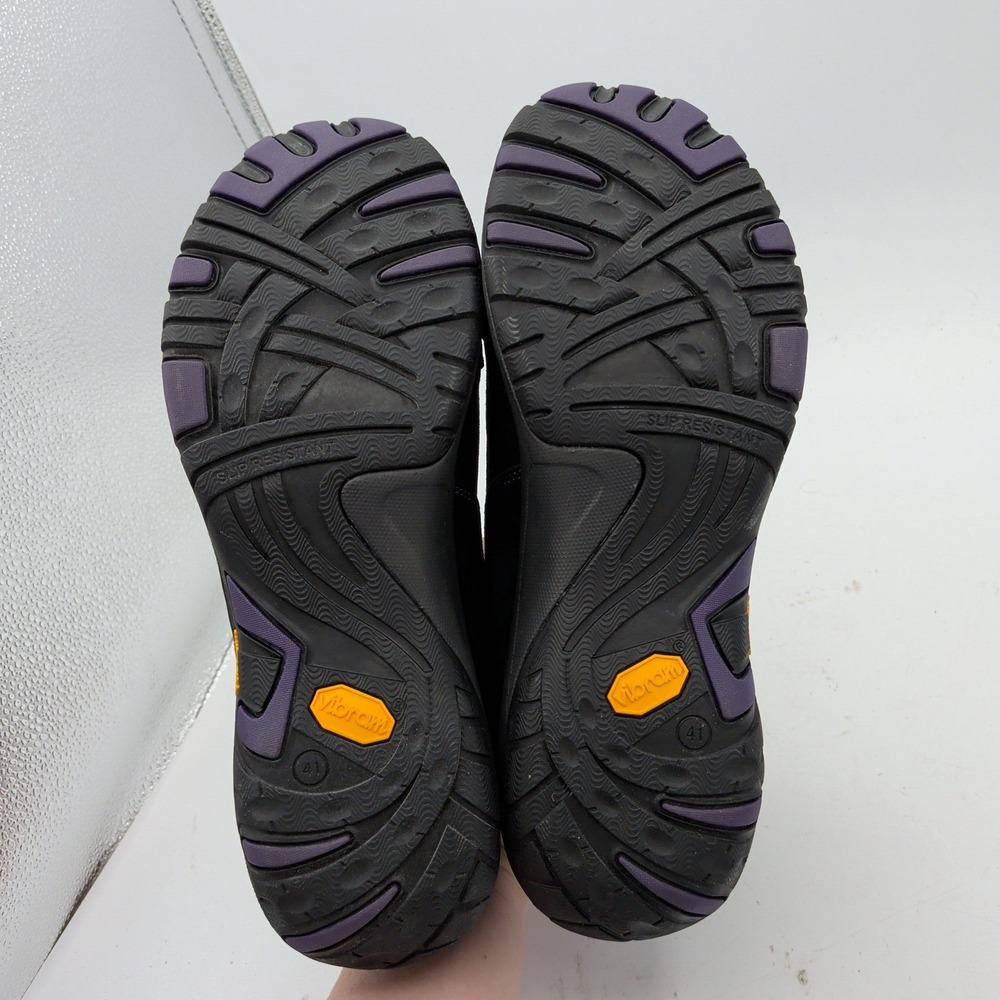 Dansko Paisley Black Suede Waterproof Outdoor Walking Shoes Vibram Womens 41 - Picture 6 of 9